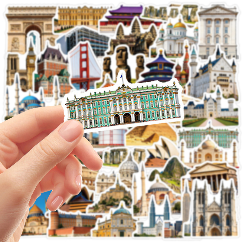 50PCS Famous City Landmark Tra - огляд і ціна Cycling Journey