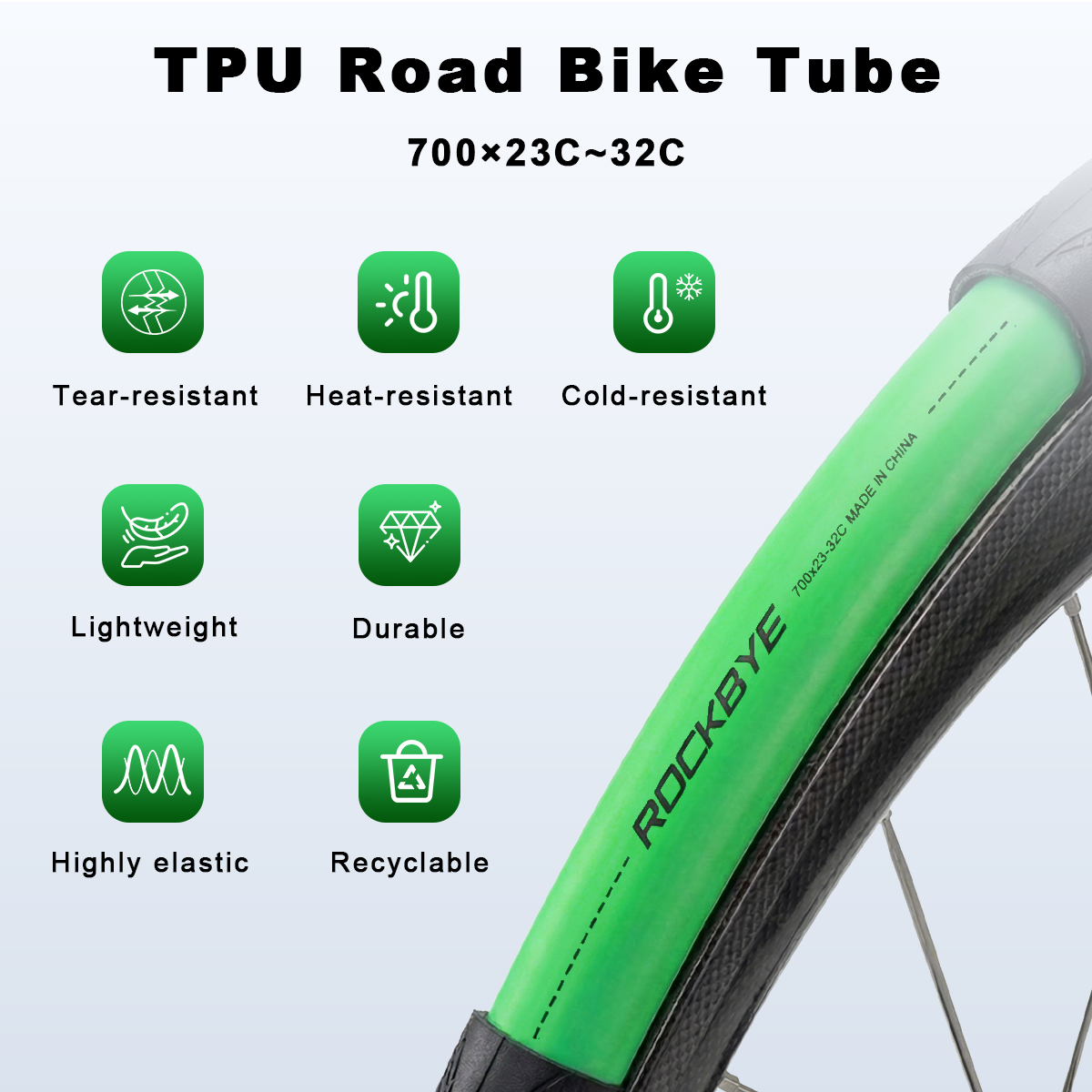 Rockbye TPU MTB Bike Tube 700C - огляд і ціна Inner Tube 700C