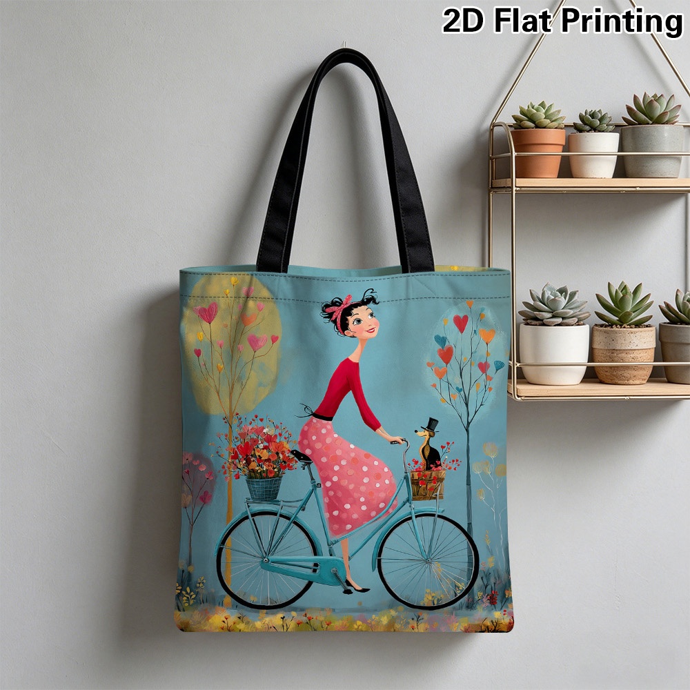 1pc Elegant Woman Riding Bicyc - огляд і ціна Cycling Journey