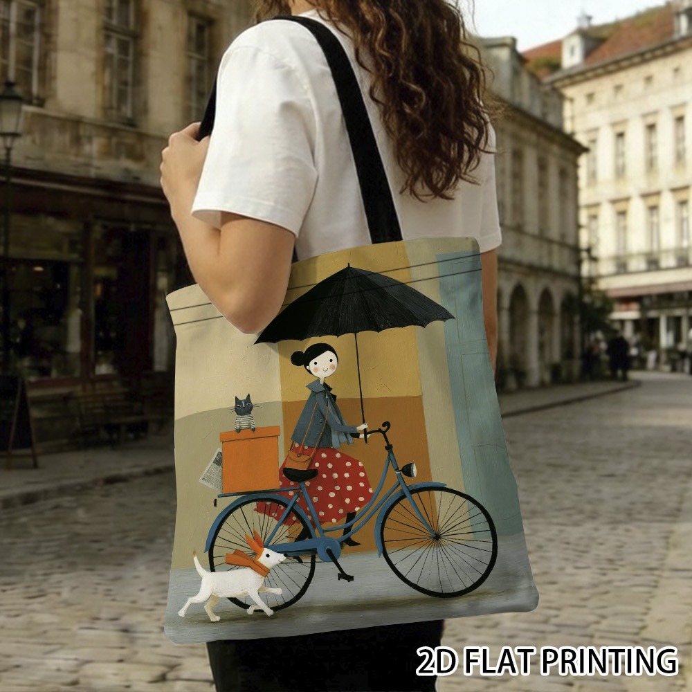 1pc Elegant Woman Riding Bicyc - огляд і ціна Cycling Journey